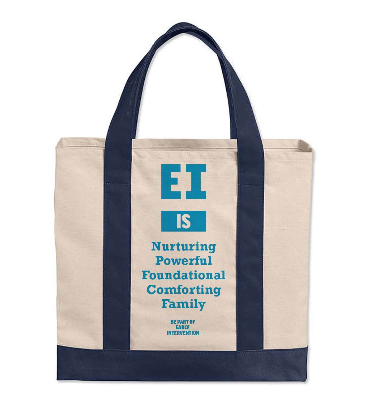 Picture of Port Authority® Cotton Canvas Two-Tone Tote